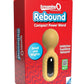 Screaming O Rebound Rechargeable Silicone Compact Power Wand - Bumblee - Yellow