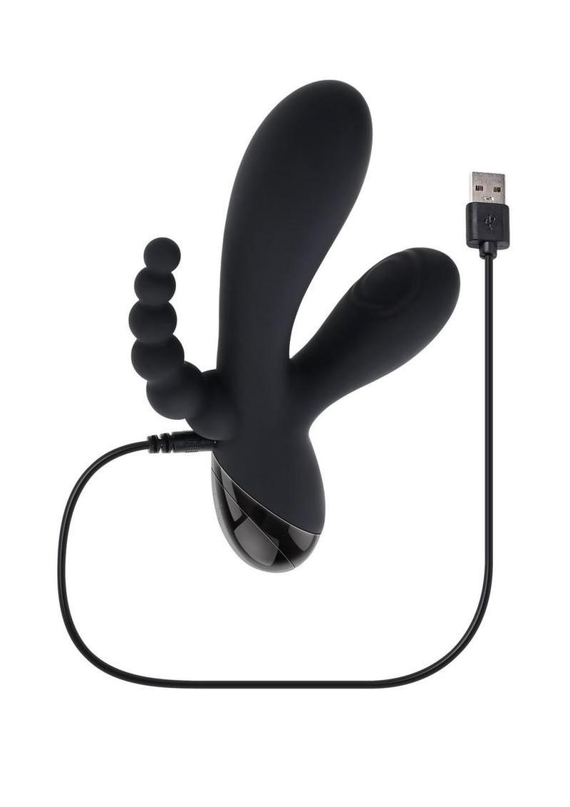 Triple Aces Rechargeable Silicone Triple Vibrator