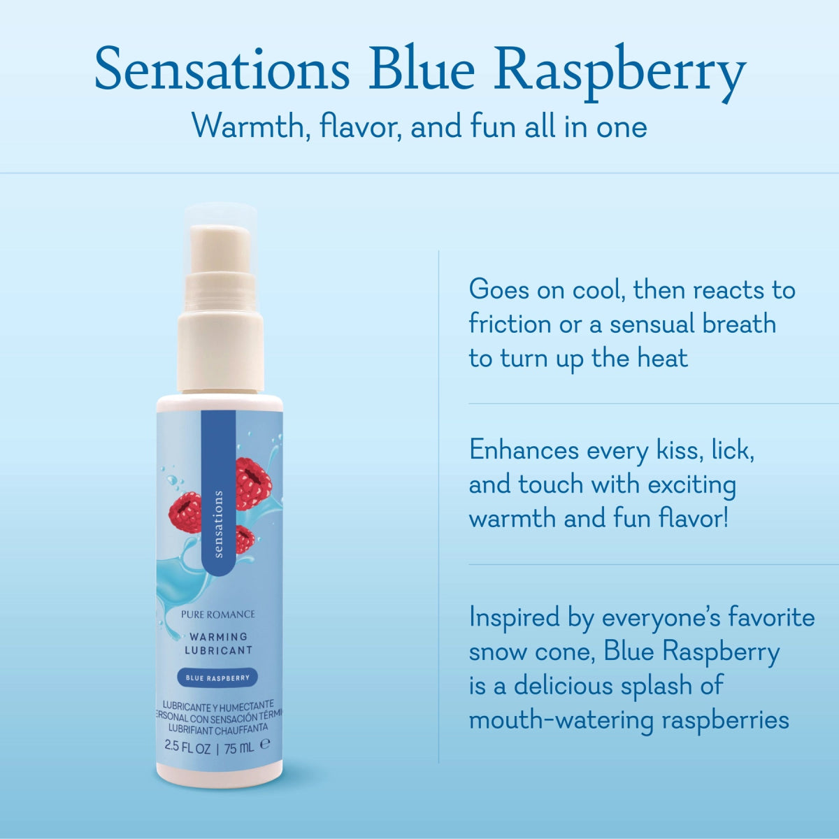 Sensations - Blue Rasberry - Pure Romance By Cassidy