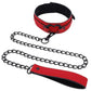 Sex and Mischief Amor Collar and Leash - Black/Rose Gold