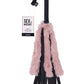 Sex and Mischief Brat Faux Fur Flogger - Black/Rose Gold
