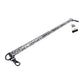 Sex and Mischief Lace Spreader Bar - Black/Silver