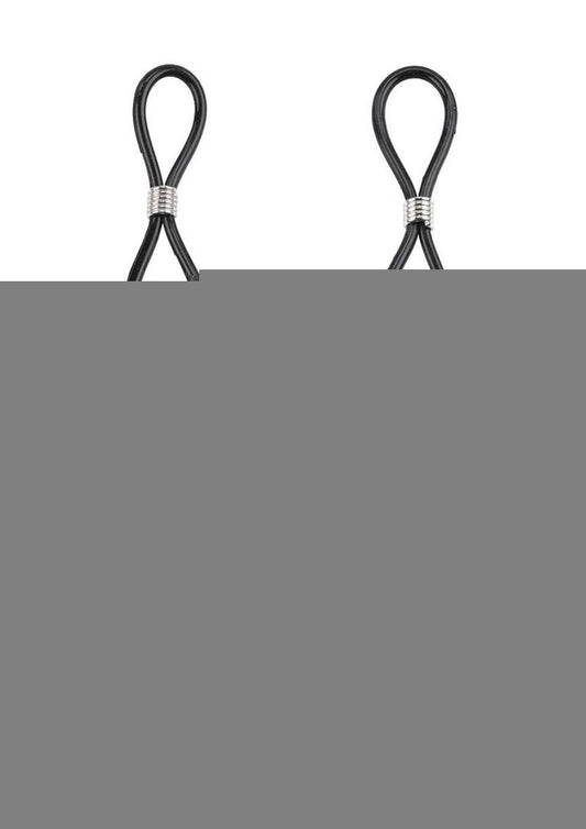 Sex and Mischief Nipple Ties - Black/Silver