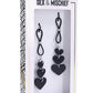 Sex and Mischief Nipple Ties - Black/Silver