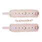 Sex and Mischief Peaches N Creame Fur Handcuffs - Ivory/Rose Gold