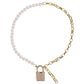 Sex and Mischief Pearl Day Collar - Gold/White