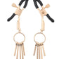 Sex and Mischief Verge Nipple Clamps - Black/Gold
