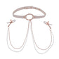 Sex and Miscielf Peaches 'N Creame Collar with Nipple Clamps - Ivory/Rose Gold