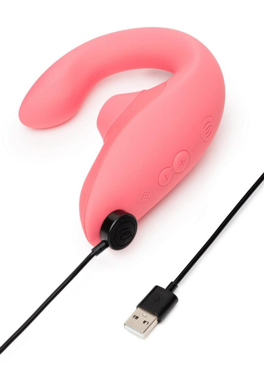 Silicone Vibrator with Clitoral Stimulator - Vibrant - Its Cassidy Bybee