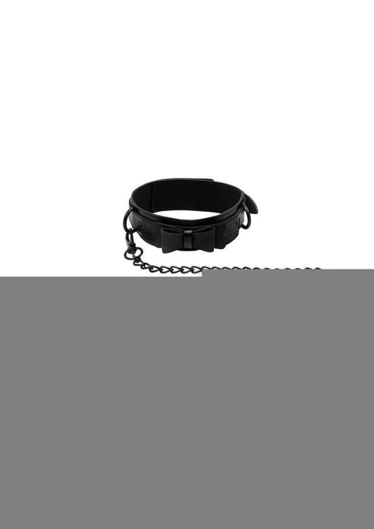 Sincerely Bow Tie Collar Leash - Black