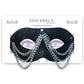 Sincerely Chained Lace Mask - Black/Metal