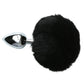 Sincerely Metal Bunny Butt Plug - Black/Metal/Silver