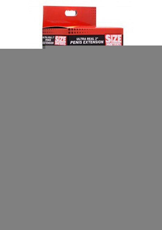 Size Matters Penis Extender Sleeve Realistic - Flesh/Vanilla - 2in