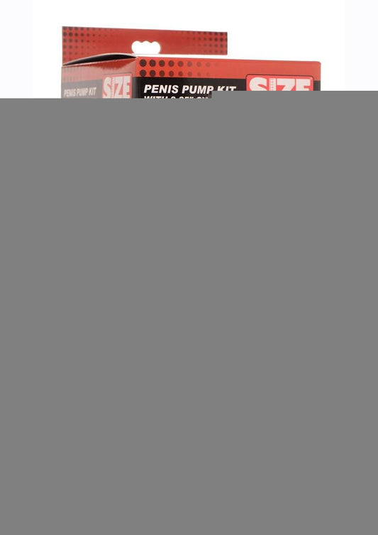 Size Matters Penis Pump Kit with Cylinder - Clear - Small - 2.25in