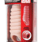 Size Matters Really Ample Ribbed Penis Enhancer Sheath - Vanilla