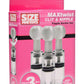 Size Matters Twisted Triplets Nipple and Clit Suckers - Clear