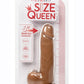 Size Queen Dildo - Chocolate - 6in