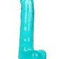 Size Queen Dildo - Blue - 8in