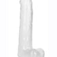 Size Queen Dildo - Clear - 8in
