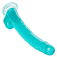 Size Queen Dildo with Balls - Blue - 12in