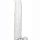 Size Queen Dildo with Balls - Clear - 12in