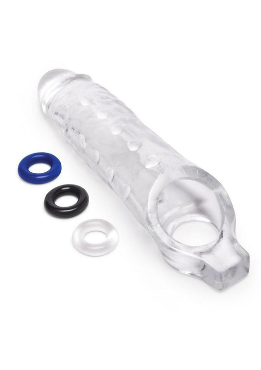 Size Up Studded Clear View Penis Extender with Ball Loop - Its Cassidy Bybee