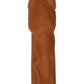 Skinsations Latin Lover Husky Lover Extension Sleeve with Scrotum Strap - Caramel - 6.5in