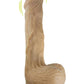 Skinsations Sidewinder Waves + Vibration Realistic Dildo with Wireless Remote Control Waterproof - Vanilla - 9in