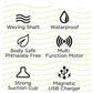 Skinsations Sidewinder Waves + Vibration Realistic Dildo with Wireless Remote Control Waterproof