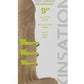 Skinsations Sidewinder Waves + Vibration Realistic Dildo with Wireless Remote Control Waterproof - Vanilla - 9in