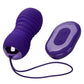 Slay #Thrustme Silicone Rechargeable Thrusting Rotating Vibrator with Remote - Purple