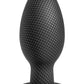 Spark Silicone Butt Plug - Large - Carbon Fiber - Black - Large