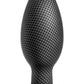 Spark Silicone Butt Plug - Small - Carbon Fiber - Black
