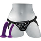 Sportsheets Anal Explorer Strap-On Harness Kit with 2 Silicone Dildos - Black/Purple