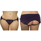 Sportsheets Curvy Collection Plush Adjustable Strap-On - Purple - Plus Size/Queen