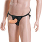 Sportsheets Everlaster Wishbone Hollow Dong with Strap-On Harness - Black/Vanilla