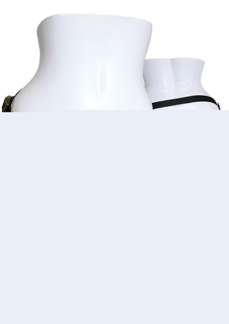 Sportsheets Leather Strap-On - Black