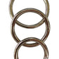 Sportsheets Metal O Ring Cock Ring - Metal/Silver - 3 Pack