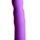 Squeeze-It Squeezable Wavy Silicone Dildo - Purple - 7.3in