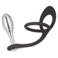 Star Fucker Teardrop Plug Silicone Dual Enhancer - Black