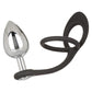 Star Fucker XL Teardrop Plug Silicone Dual Enhancer - Black