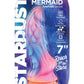 Stardust Cestial Mermaid Silicone Dildo with Suction Cup - Multicolor - 7in