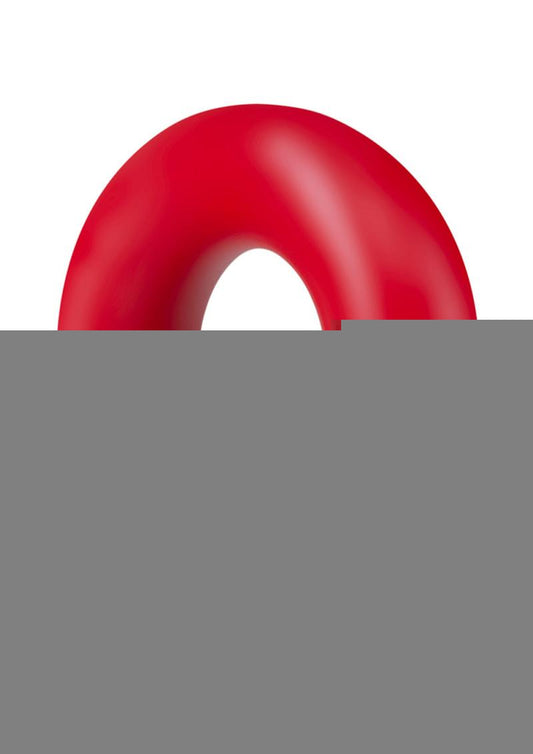 Stay Hard Donut Cock Rings - Red - 2 Pack