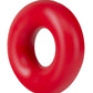 Stay Hard Donut Cock Rings Oversized - Red - 2 Pack