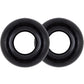 Stay Hard Donut Rings Oversized - Black - 2 Pack