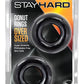 Stay Hard Donut Rings Oversized - Black - 2 Pack