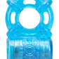 Stay Hard Rechargeable 5 Function Cock Ring - Blue