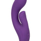 Stella Liquid Silicone Dual Pleaser Rechargeable Vibrator - Purple