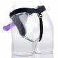 Strap U Comfort Ride Black Strap-On Harness with Purple 7in Dildo