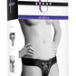 Strap U Domina Adjustable Wide Band Strap-On Harness - Black